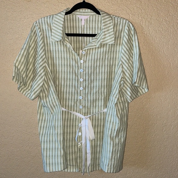 NWT Rebecca Taylor Tie Front Shirt - Picture 7 of 7